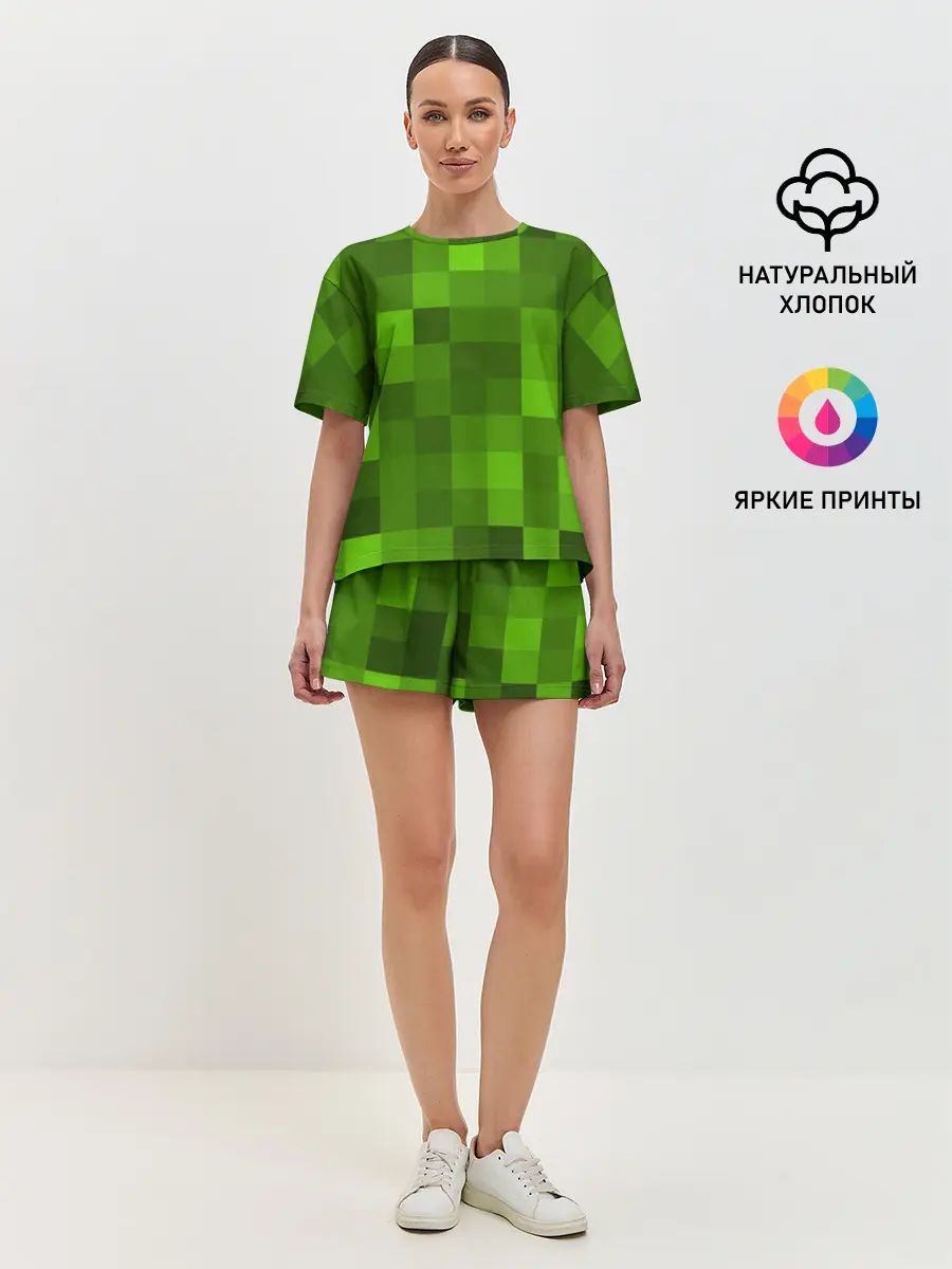 Женская пижама с шортами / Minecraft