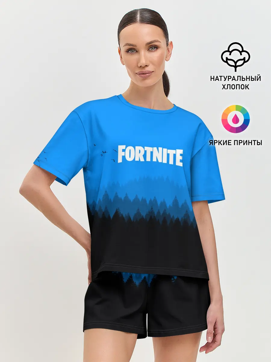 Женская пижама с шортами / Fortnite