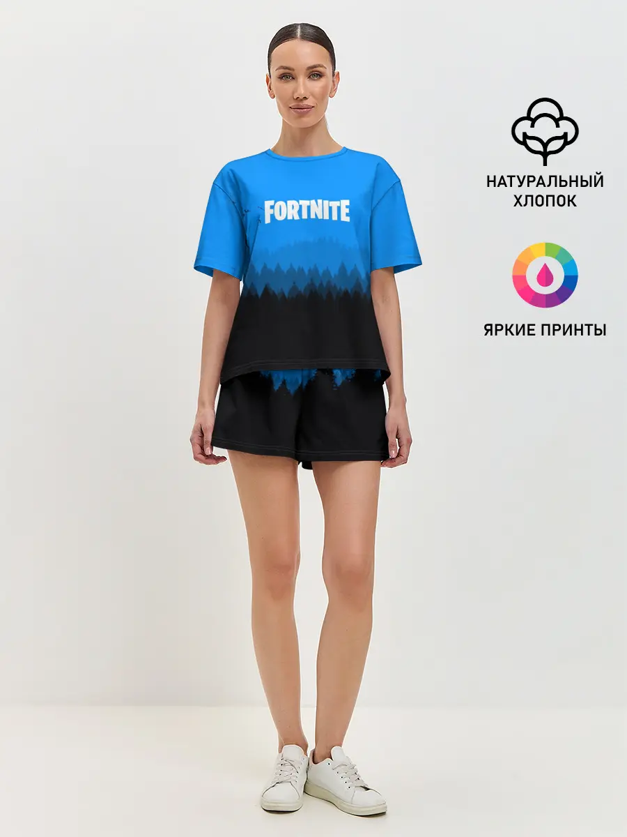 Женская пижама с шортами / Fortnite