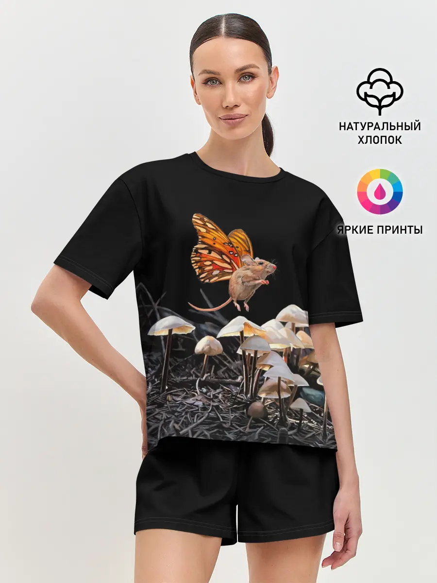 Женская пижама с шортами / Hover