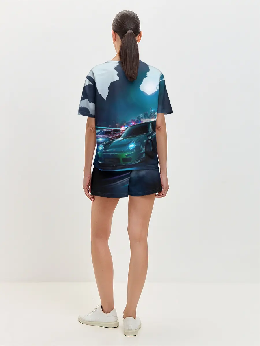 Женская пижама с шортами / Need for Speed