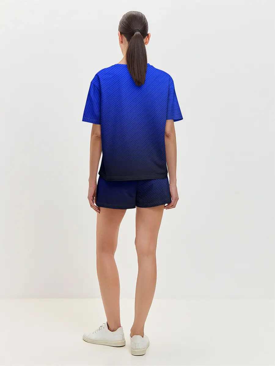 Женская пижама с шортами / CARBON BLUE | СИНИЙ КАРБОН