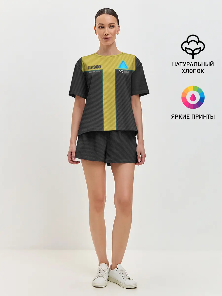 Женская пижама с шортами / TrdDBH, detroit, become human,