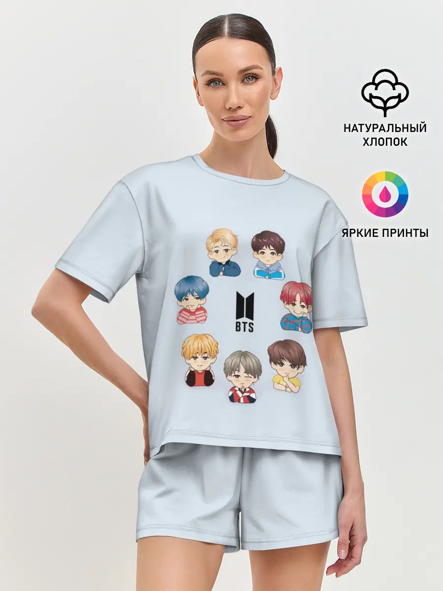 Женская пижама с шортами / BTS