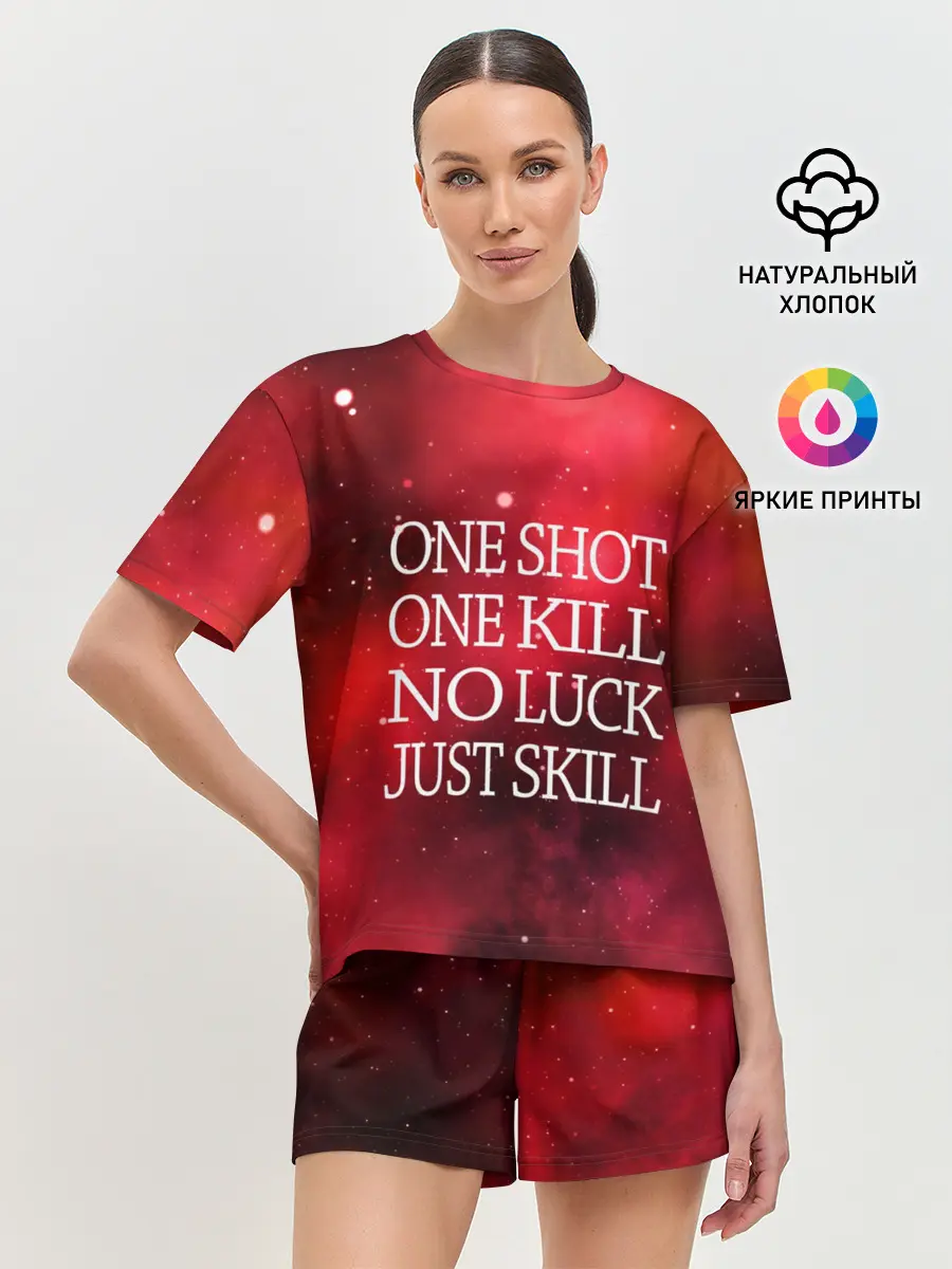 Женская пижама с шортами / One Shot One Kill