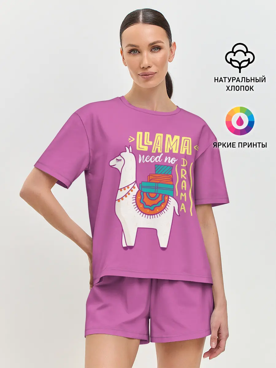 Женская пижама с шортами / Lama