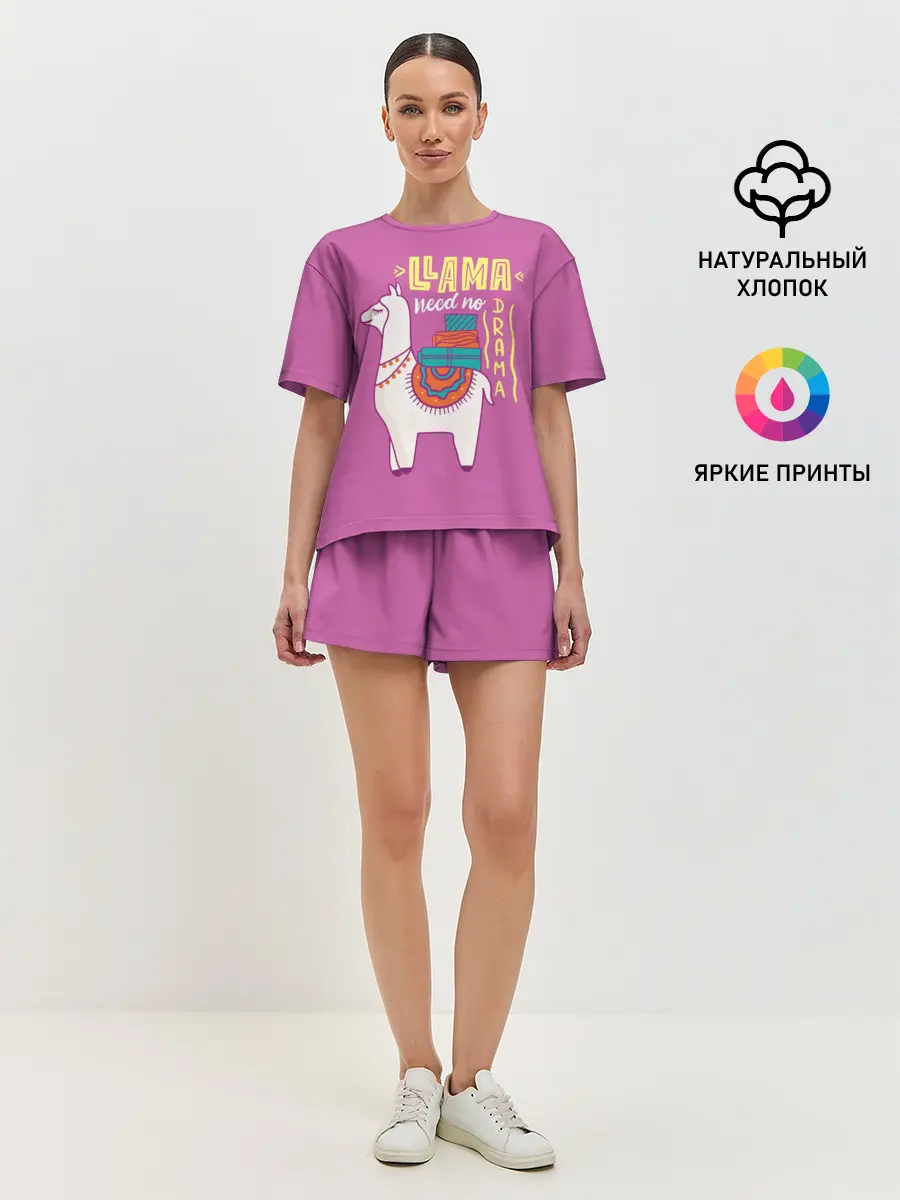 Женская пижама с шортами / Lama