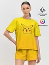 Женская пижама с шортами / Покемоны. Удивленный Пикачу