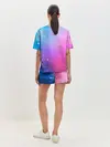 Женская пижама с шортами / Абстракция Блеск Градиент