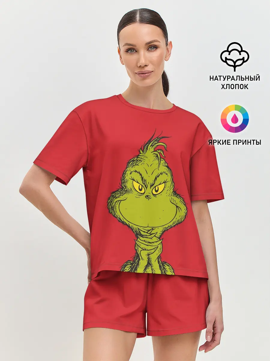 Женская пижама с шортами / Grinch