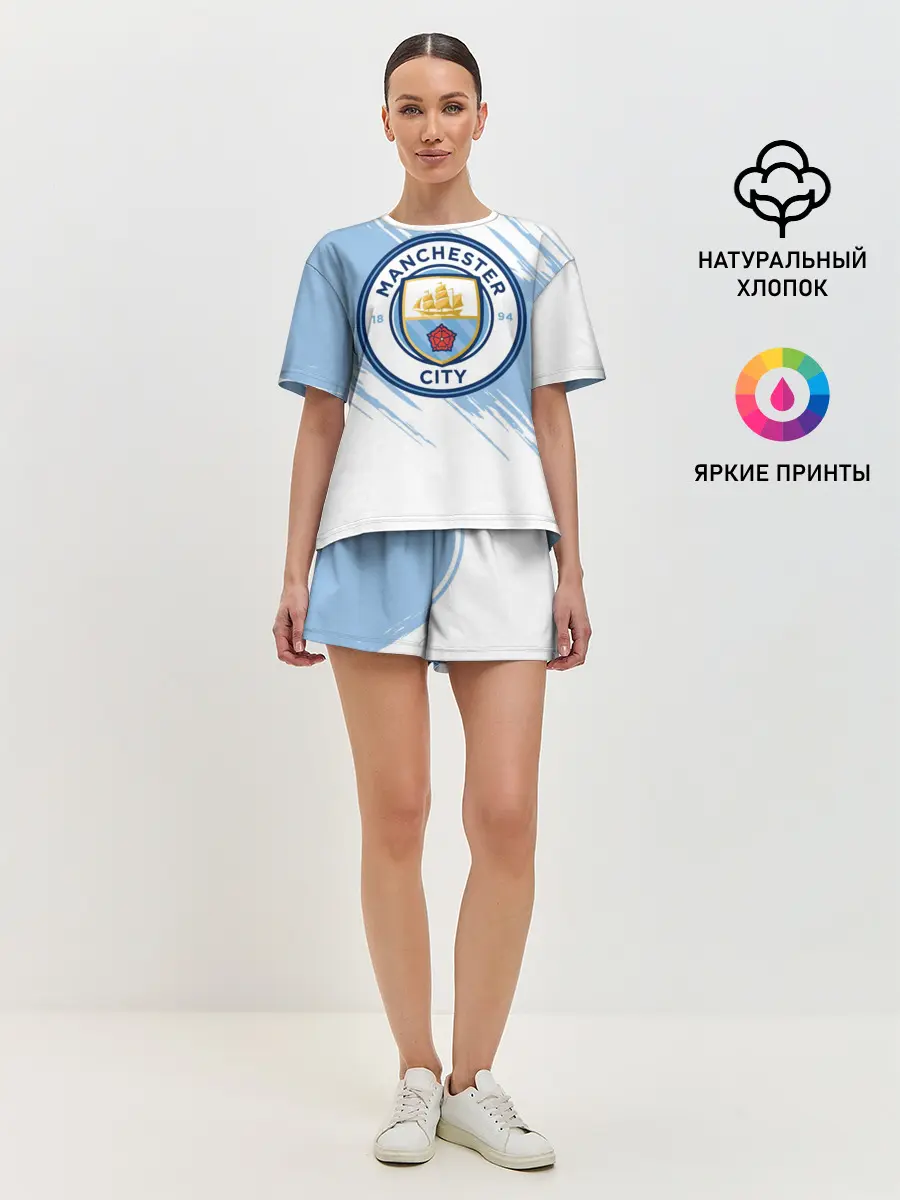 Женская пижама с шортами / Манчестер Сити