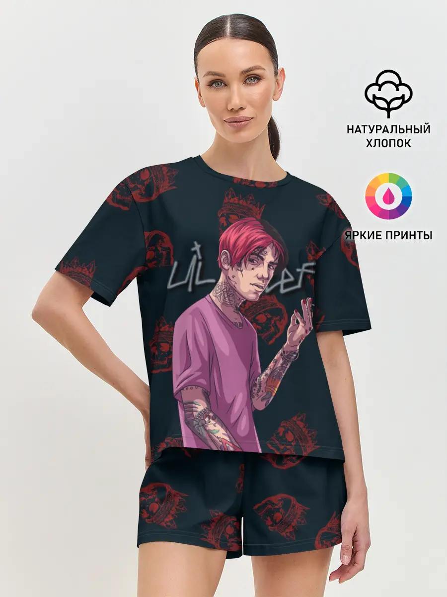 Женская пижама с шортами / Лил Пип