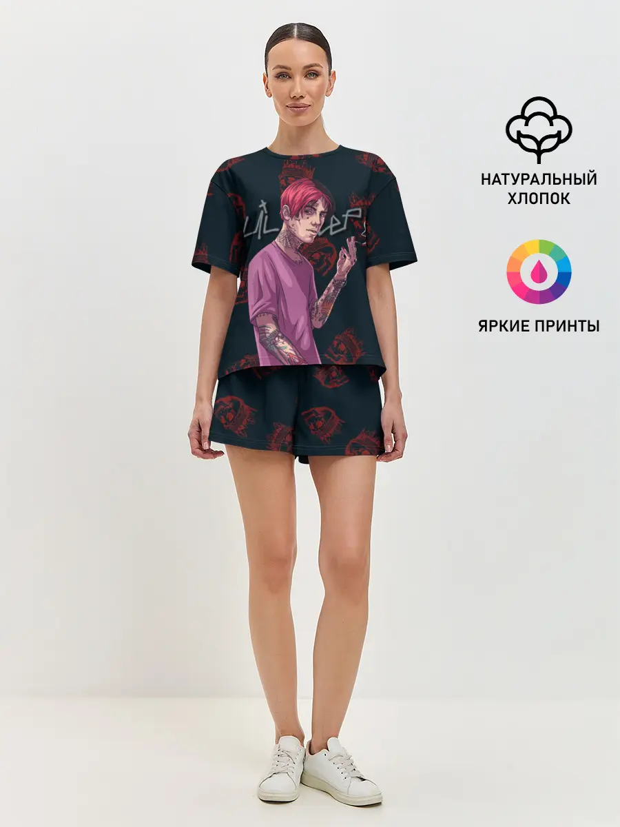 Женская пижама с шортами / Лил Пип