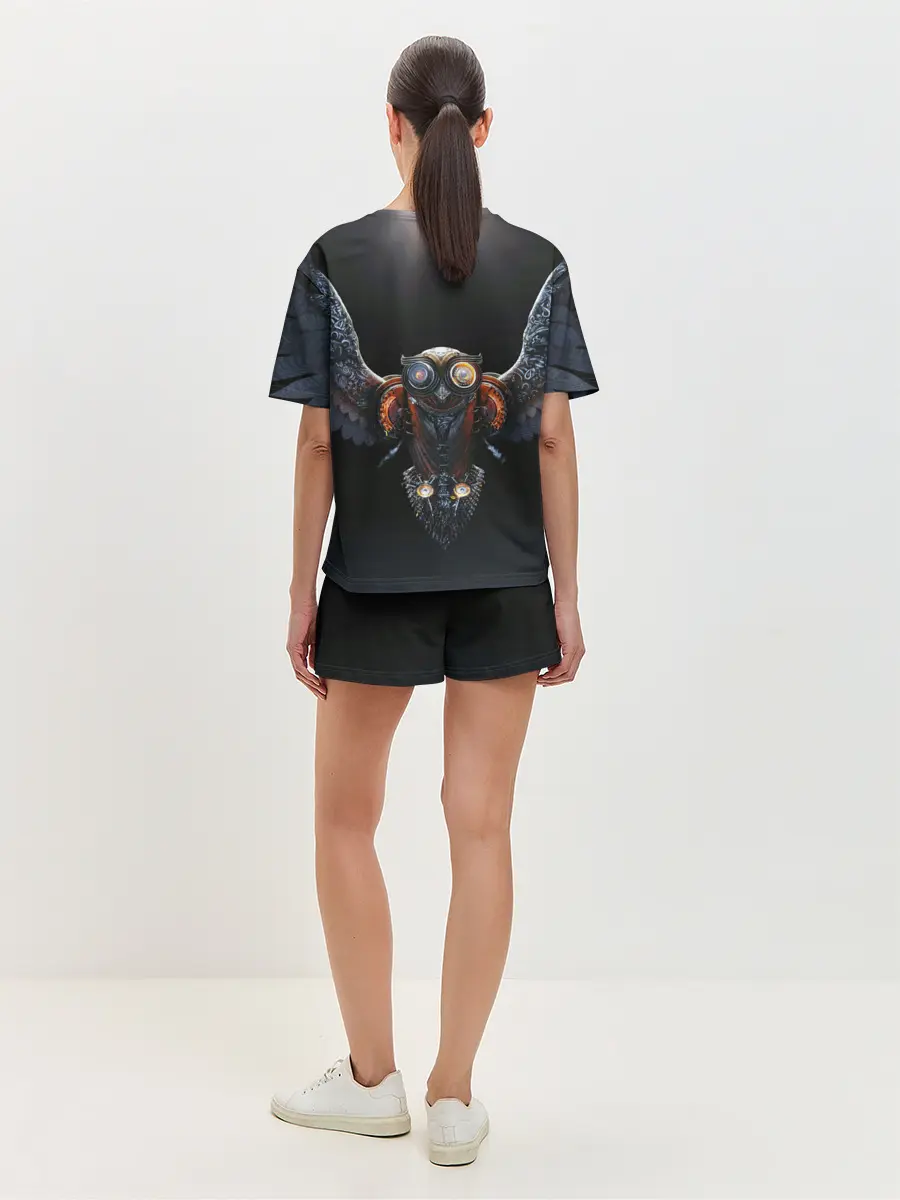 Женская пижама с шортами / Steampunk owl