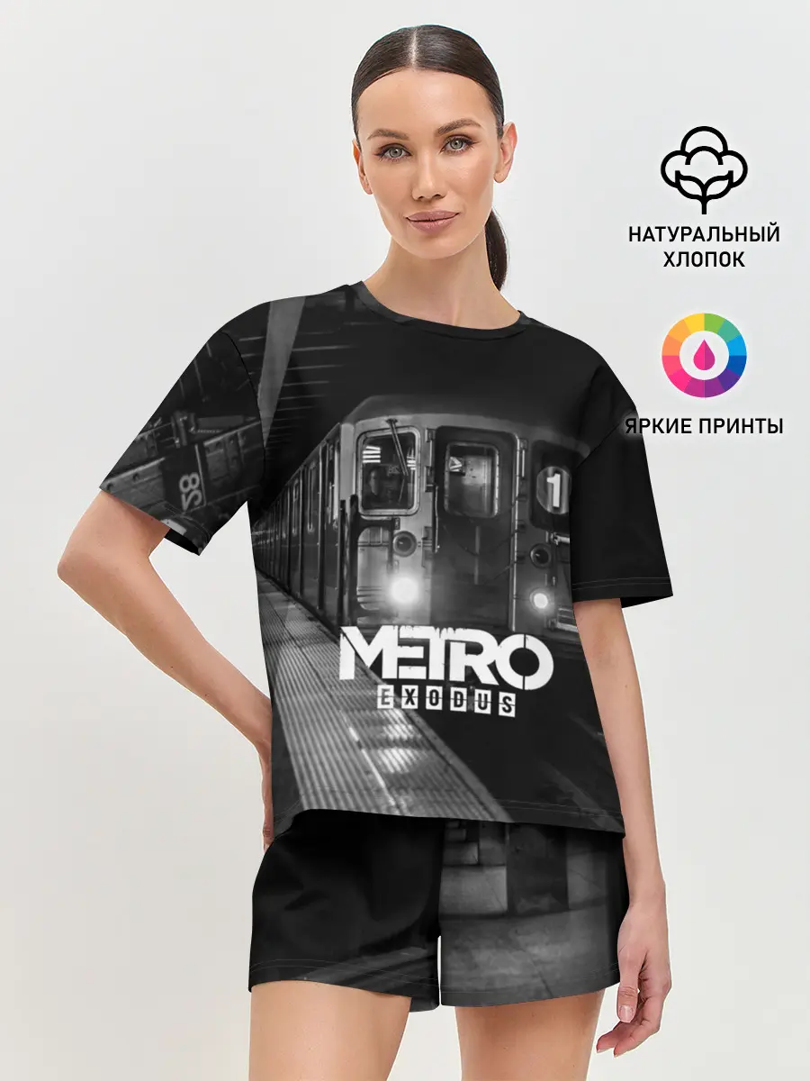 Женская пижама с шортами / METRO