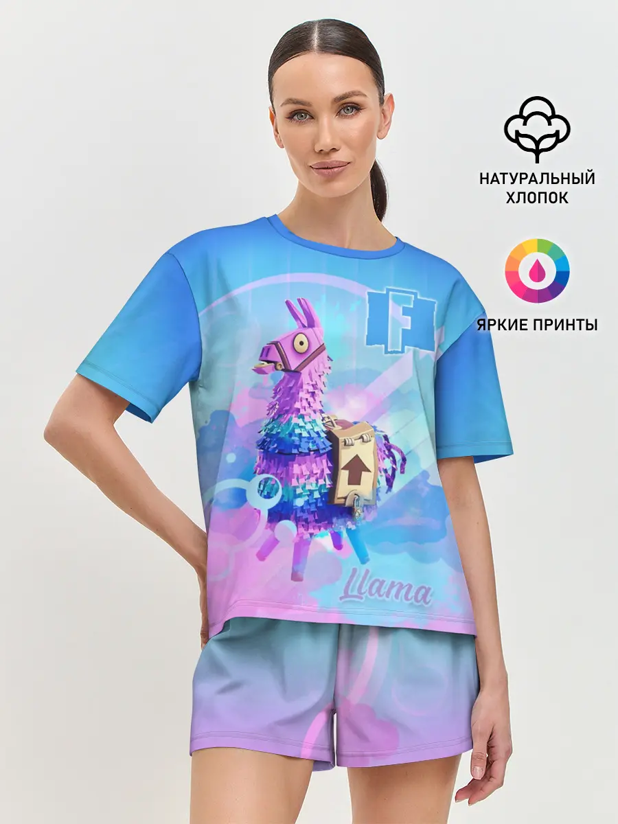 Женская пижама с шортами / Fortnite