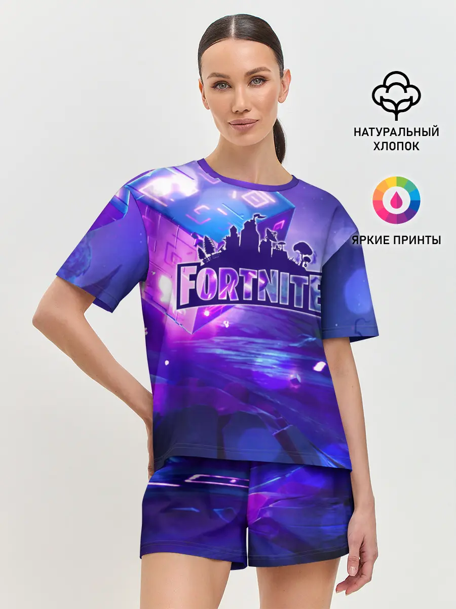 Женская пижама с шортами / Fortnite