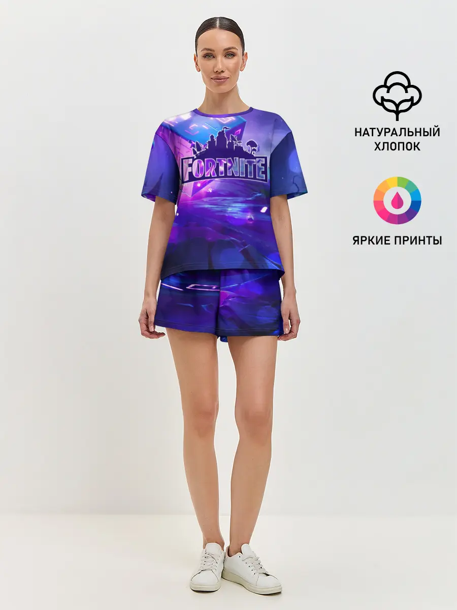 Женская пижама с шортами / Fortnite