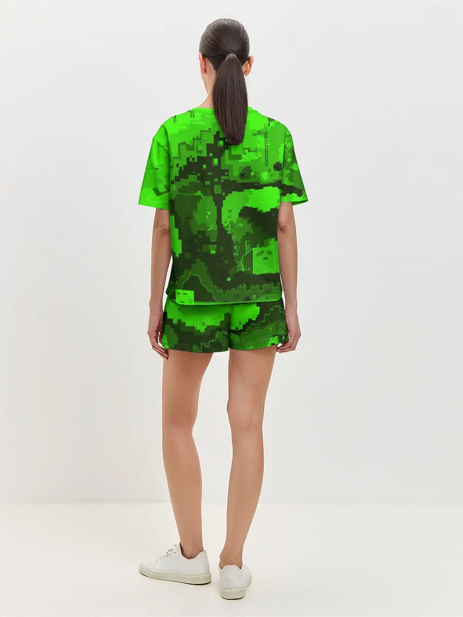 Женская пижама с шортами / Minecraft