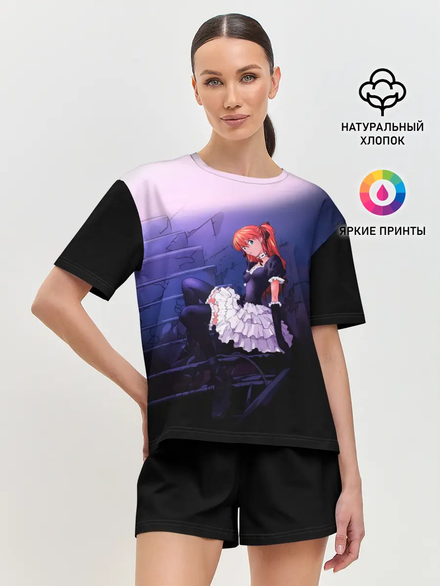 Женская пижама с шортами / АСКА ЛЭНГЛИ горничная