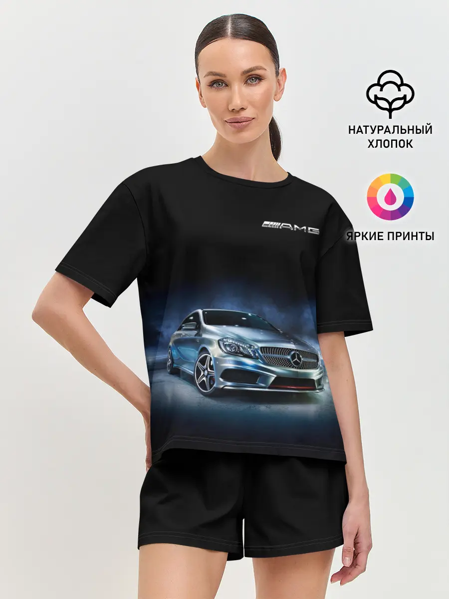 Женская пижама с шортами / Mercedes AMG