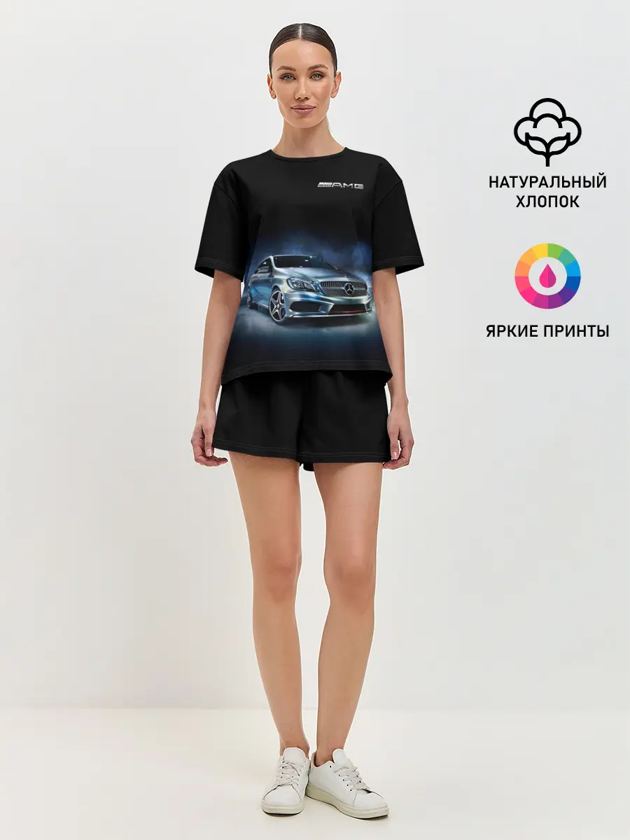 Женская пижама с шортами / Mercedes AMG