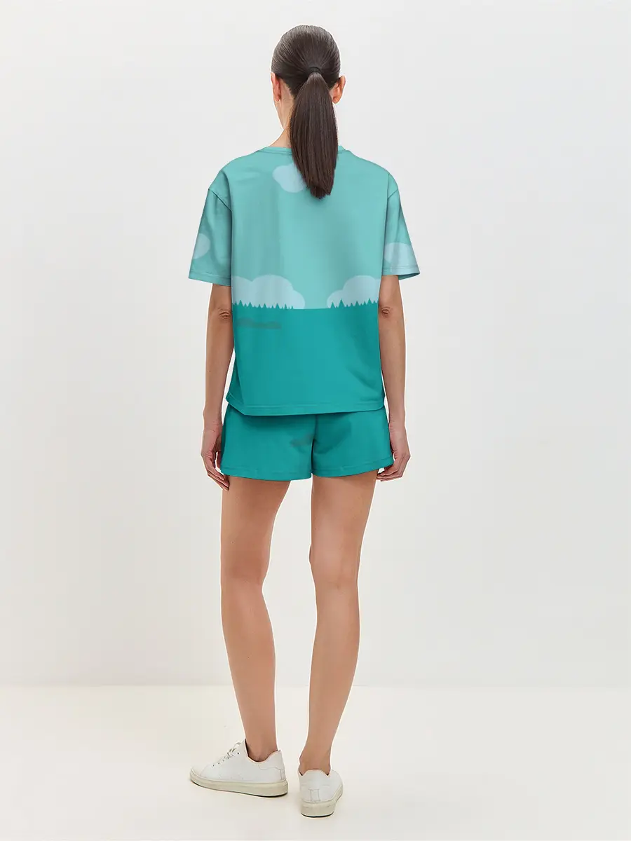 Женская пижама с шортами / DAB Корова