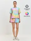 Женская пижама с шортами / Pastel Tie Dye