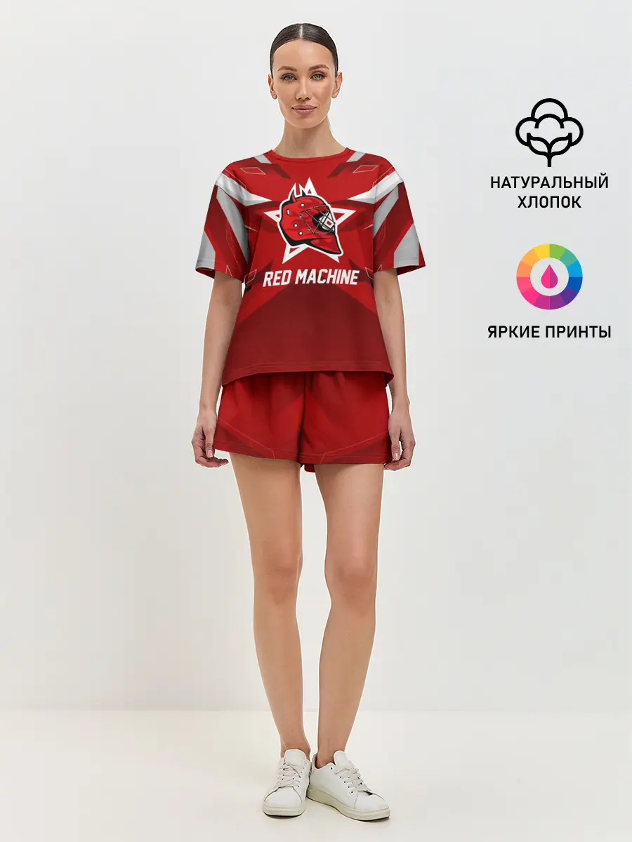 Женская пижама с шортами / Red machine