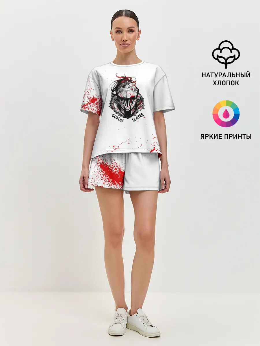 Женская пижама с шортами / Маска Убийцы Гоблинов