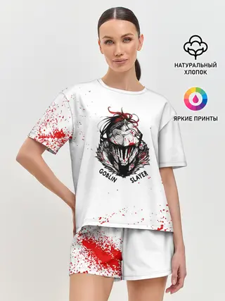 Женская пижама с шортами / Маска Убийцы Гоблинов