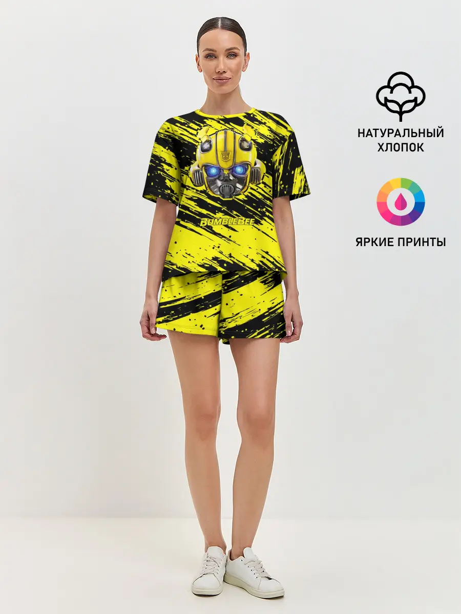 Женская пижама с шортами / Bumblebee