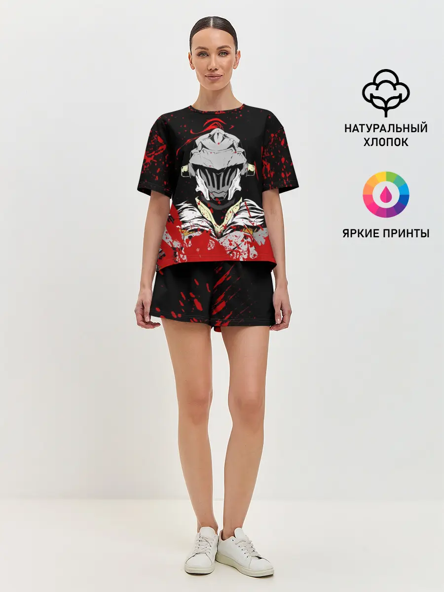 Женская пижама с шортами / Goblin Slayer stains