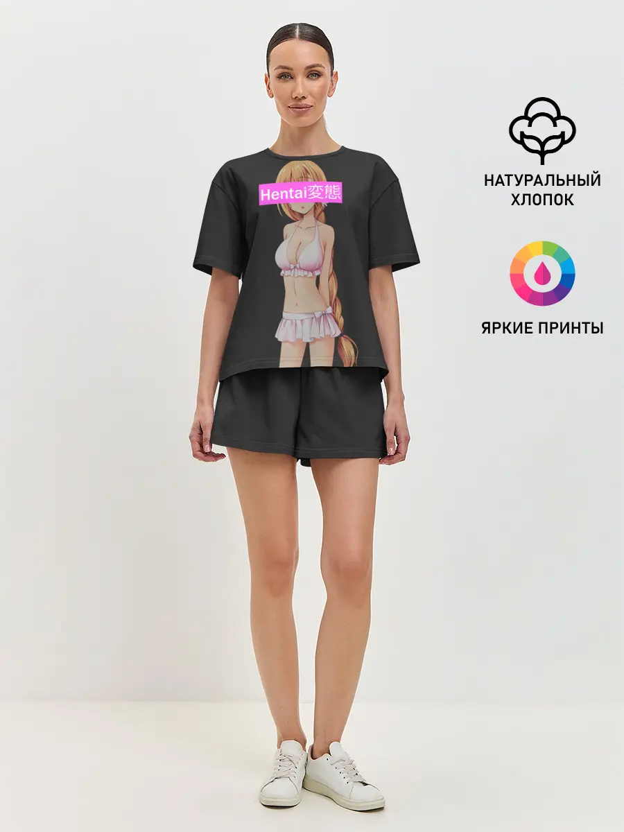 Женская пижама с шортами / Японская анимация
