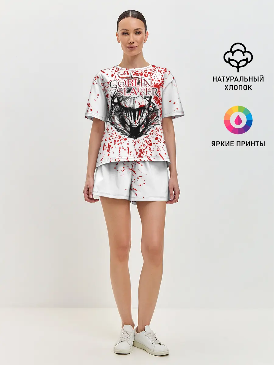 Женская пижама с шортами / Goblin Slayer blood spots