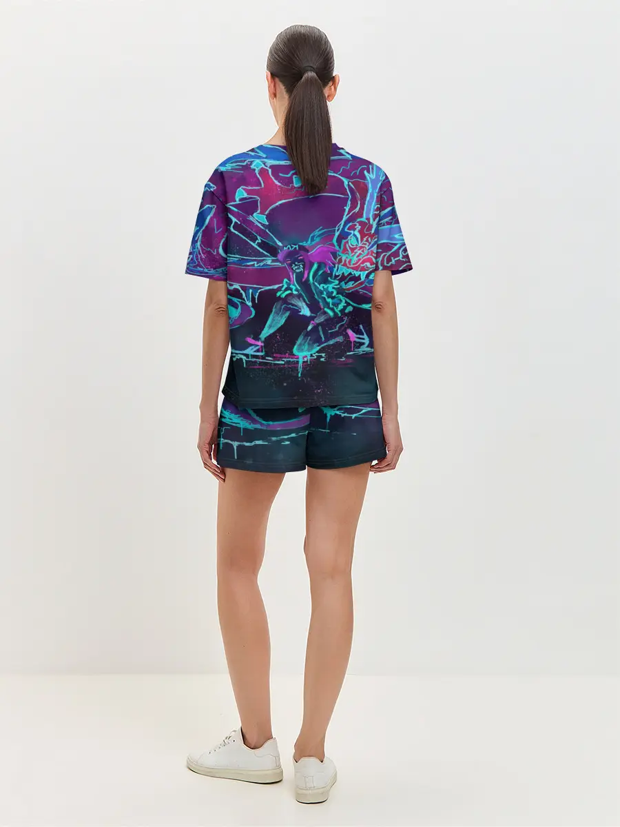 Женская пижама с шортами / lol kda akali