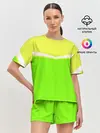Женская пижама с шортами / Угол зеленый