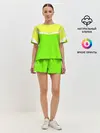 Женская пижама с шортами / Угол зеленый
