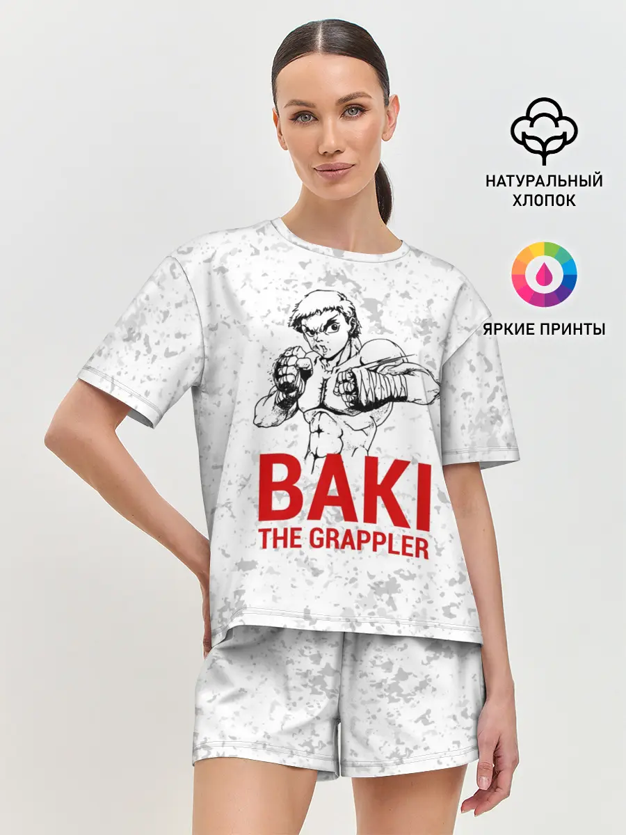 Женская пижама с шортами / Baki the Grappler