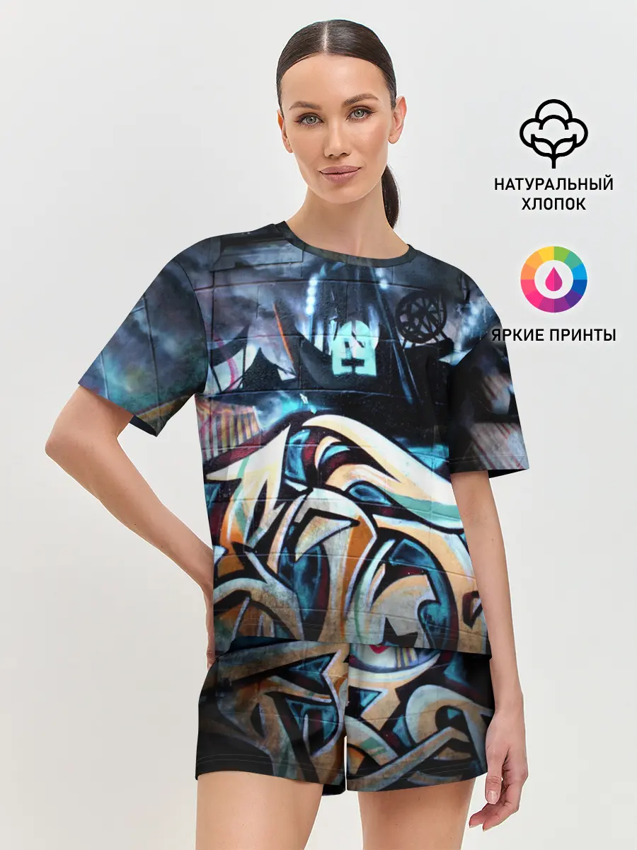 Женская пижама с шортами / GRAFFITY