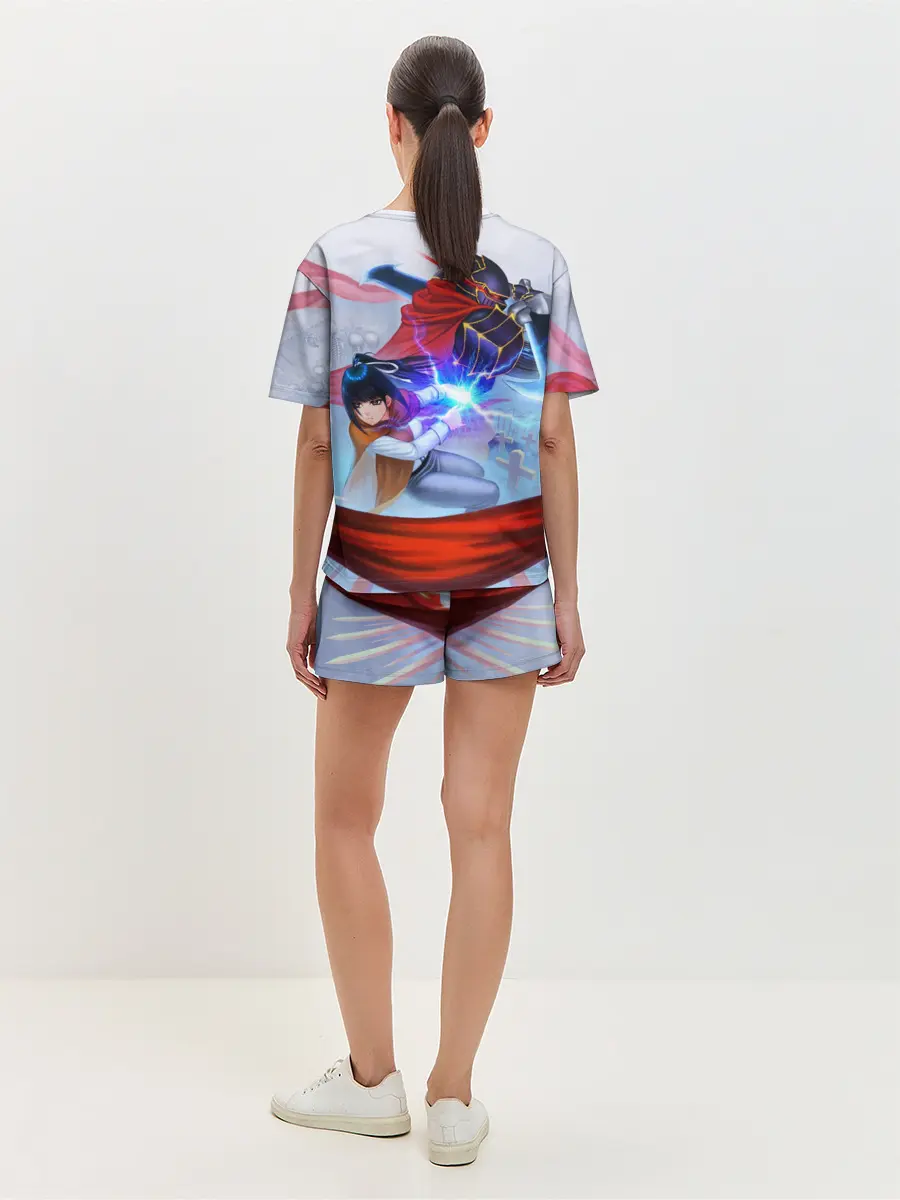 Женская пижама с шортами / Narberal и Ainz Ooal Gown