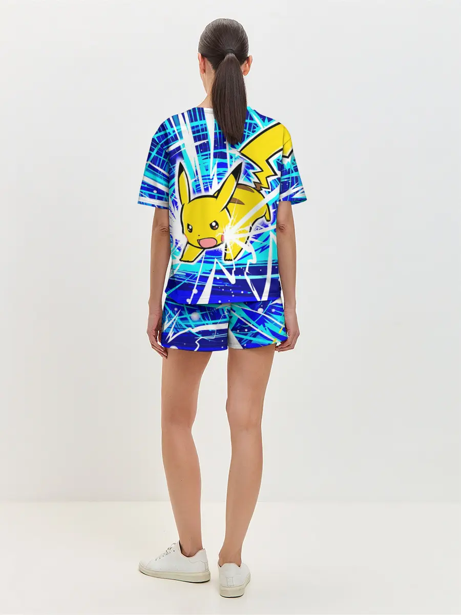 Женская пижама с шортами / Пикачу