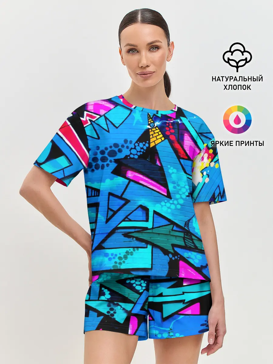 Женская пижама с шортами / GRAFFITY