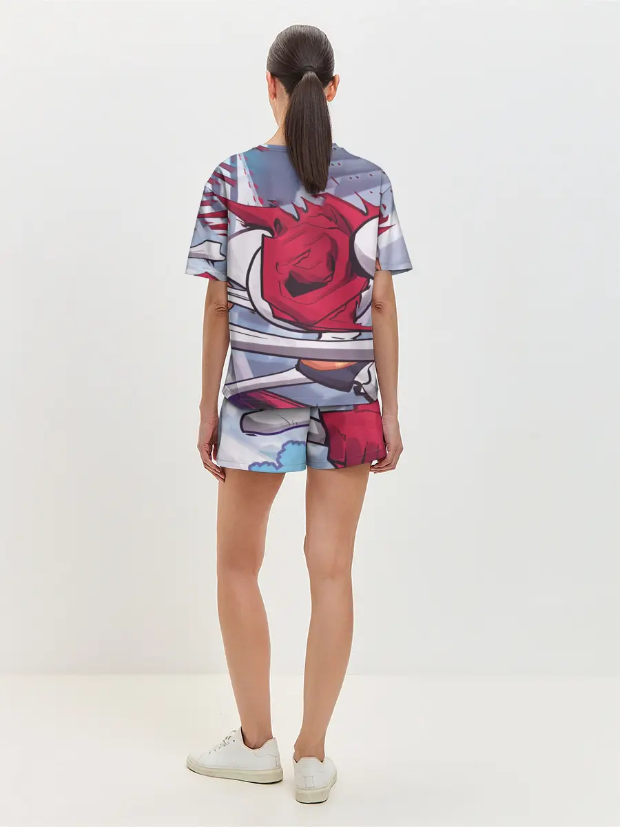 Женская пижама с шортами / Скелет