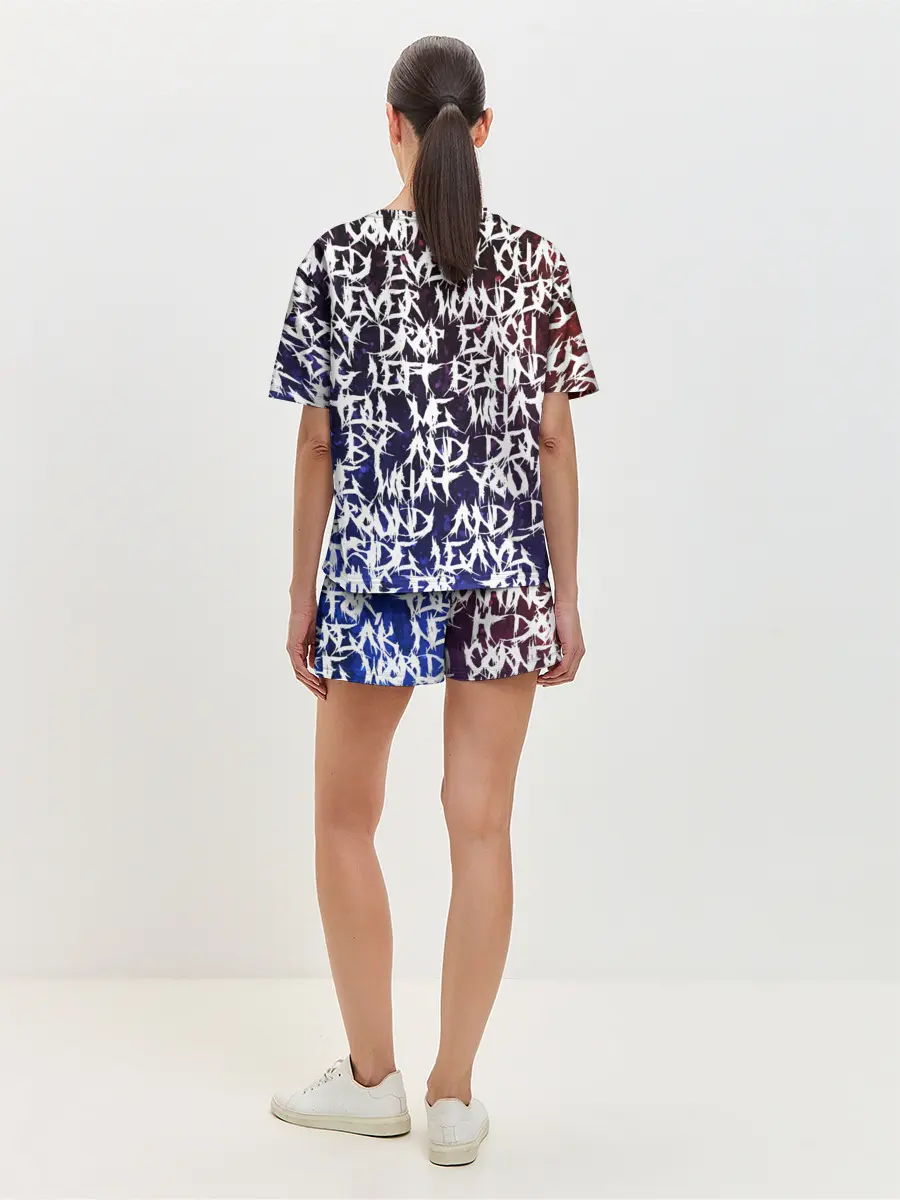 Женская пижама с шортами / Art of words