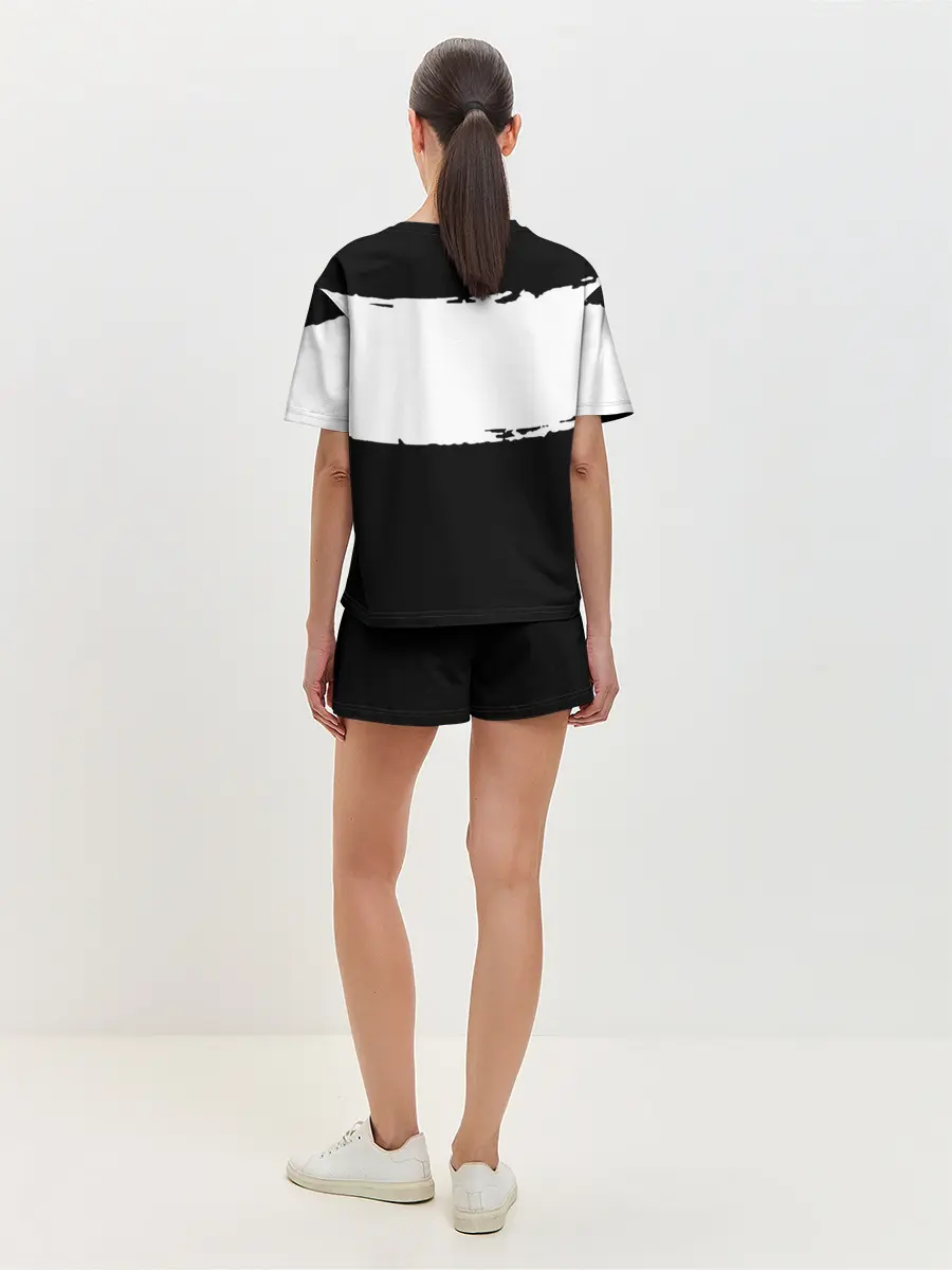 Женская пижама с шортами / БЕЗДОМНЫЙ БОГ. Белый отрывок