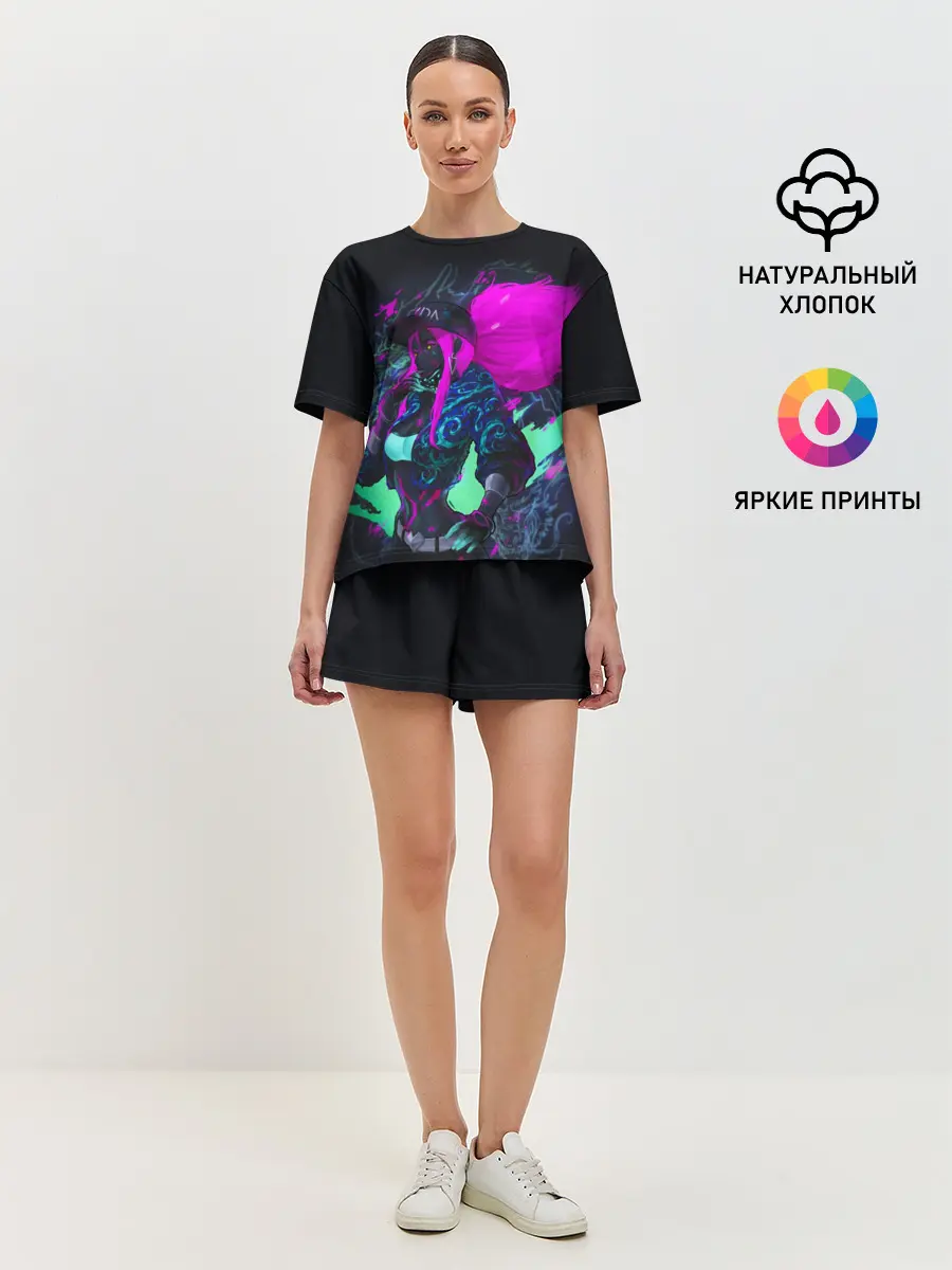 Женская пижама с шортами / KDA. Akali