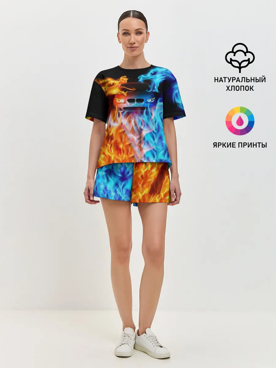 Женская пижама с шортами / BMW