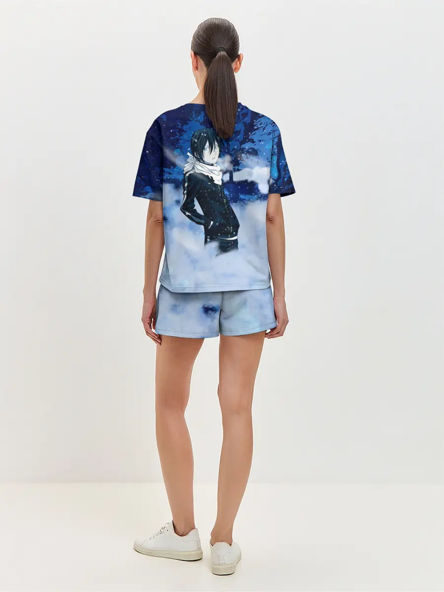 Женская пижама с шортами / Снежный Ято. БЕЗДОМНЫЙ БОГ