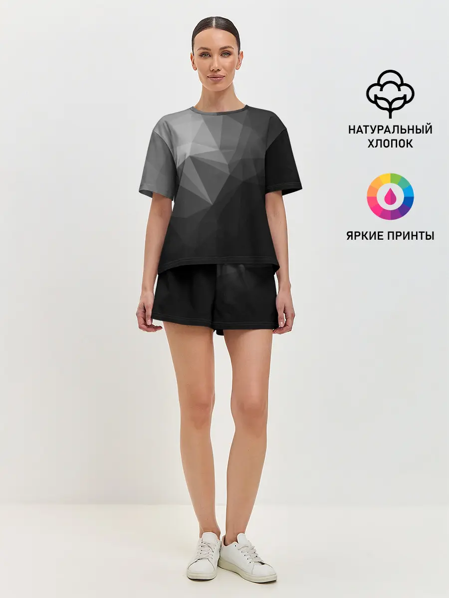 Женская пижама с шортами / Poly Abstract